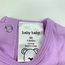 Load image into Gallery viewer, Girls Baby Baby, purple cotton singlet top, shooting star, EUC, size 00,