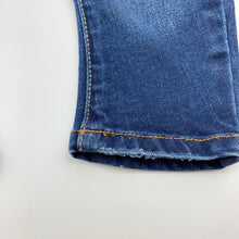 Load image into Gallery viewer, Boys Zara, stretch denim jeans, adjustable, braces, FUC, size 0,