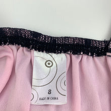 Load image into Gallery viewer, Girls Target, lined black lace party dress, sequins, GUC, size 8, L: 61 cm