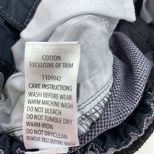 Load image into Gallery viewer, Boys Dymples, grey cotton pants, adjustable, Inside leg: 25.5cm, EUC, size 0,