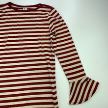 Load image into Gallery viewer, Girls Berry Berry, striped stretchy casual dress, armpit to armpit: 31cm, GUC, size 7-8, L: 66cm