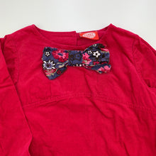 Load image into Gallery viewer, Girls Candy Stripes, corduroy cotton long sleeve dress, EUC, size 8, L: 62cm