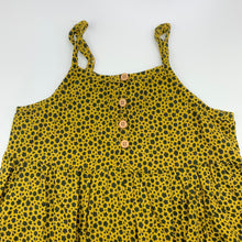 Load image into Gallery viewer, Girls Cotton On, floral viscose / linen summer dress, GUC, size 7, L: 70cm