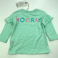 Load image into Gallery viewer, Girls Cotton On, cotton long sleeve t-shirt / top, mark back right sleeve, FUC, size 1,