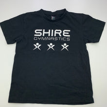 Load image into Gallery viewer, Girls Sportage Australia, black cotton t-shirt / top, gymnastics, GUC, size 8,