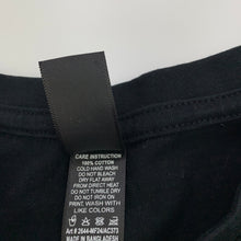 Load image into Gallery viewer, Girls Sportage Australia, black cotton t-shirt / top, gymnastics, GUC, size 8,