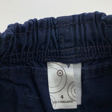 Load image into Gallery viewer, Boys Target, navy/blue school shorts, elasticated, FUC, size 4,