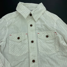 Load image into Gallery viewer, Boys Charlie & Me, striped cotton long sleeve shirt, FUC, size 4,