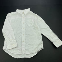 Load image into Gallery viewer, Boys Jacob & Co, white cotton long sleeve shirt, FUC, size 4,