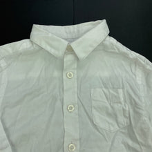 Load image into Gallery viewer, Boys Jacob & Co, white cotton long sleeve shirt, FUC, size 4,