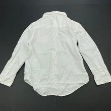 Load image into Gallery viewer, Boys Jacob & Co, white cotton long sleeve shirt, FUC, size 4,