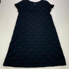 Load image into Gallery viewer, Girls H&M, navy short sleeve casual dress, pilling, FUC, size 7-8, L: 70cm