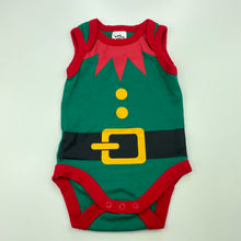 Load image into Gallery viewer, unisex Baby Berry, cotton Christmas singletsuit / romper, EUC, size 000,