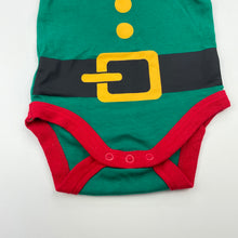 Load image into Gallery viewer, unisex Baby Berry, cotton Christmas singletsuit / romper, EUC, size 000,