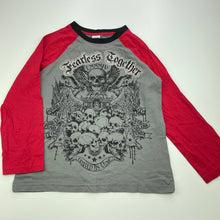Load image into Gallery viewer, Boys Urban Supply, cotton long sleeve t-shirt / top, skulls, GUC, size 7,