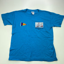 Load image into Gallery viewer, Boys GILDAN, blue cotton t-shirt / top, Size:M, armpit to armpit: 41cm, GUC, size 10,