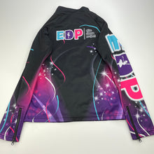 Load image into Gallery viewer, Girls Activated Industry, zip up dance track top, FUC, size 10,