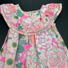 Load image into Gallery viewer, Girls Cotton On, lightweight floral cotton dress, FUC, size 1, L: 45cm