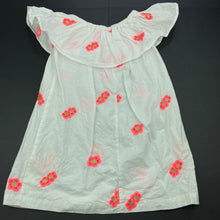 Load image into Gallery viewer, Girls Cotton On, embroidered lightweight cotton floral dress, GUC, size 3, L: 53cm