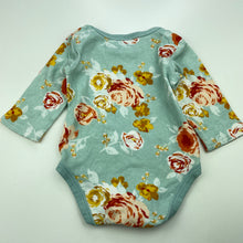 Load image into Gallery viewer, Girls Baby Berry, floral cotton bodysuit / romper, FUC, size 00,