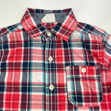 Load image into Gallery viewer, Boys Crazy 8, checked cotton short sleeve shirt, FUC, size 4,