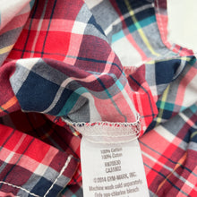 Load image into Gallery viewer, Boys Crazy 8, checked cotton short sleeve shirt, FUC, size 4,