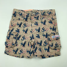 Load image into Gallery viewer, Boys Pumpkin Patch, cotton cargo shorts, adjustable, crocodiles, GUC, size 0,