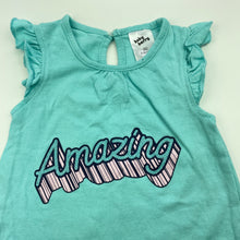 Load image into Gallery viewer, Girls Baby Berry, blue cotton top, FUC, size 00,