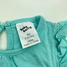 Load image into Gallery viewer, Girls Baby Berry, blue cotton top, FUC, size 00,