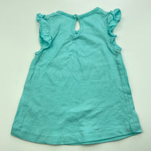 Load image into Gallery viewer, Girls Baby Berry, blue cotton top, FUC, size 00,
