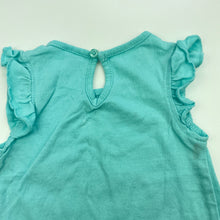Load image into Gallery viewer, Girls Baby Berry, blue cotton top, FUC, size 00,