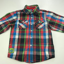 Load image into Gallery viewer, Boys Tu, checked cotton long sleeve shirt, FUC, size 4-5,