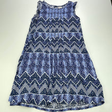 Load image into Gallery viewer, Girls Osh Kosh, blue & white casual dress, FUC, size 8, L: 66cm