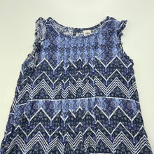 Load image into Gallery viewer, Girls Osh Kosh, blue & white casual dress, FUC, size 8, L: 66cm
