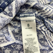 Load image into Gallery viewer, Girls Osh Kosh, blue & white casual dress, FUC, size 8, L: 66cm