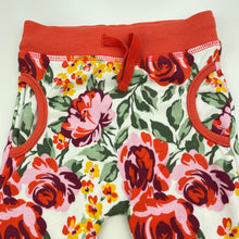 Load image into Gallery viewer, Girls Baby Berry, fleece lined floral track pants, elasticated, EUC, size 00,