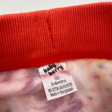 Load image into Gallery viewer, Girls Baby Berry, fleece lined floral track pants, elasticated, EUC, size 00,