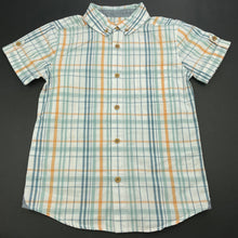 Load image into Gallery viewer, Boys Target, checked lightweight cotton short sleeve shirt, EUC, size 7,