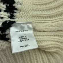 Load image into Gallery viewer, Girls Pavement, chunky knit cream & black sweater / jumper, armpit to armpit: 43cm, L: 55cm, EUC, size 8-10,