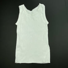 Load image into Gallery viewer, unisex Baby Biz, white ribbed cotton singlet top, FUC, size 00,