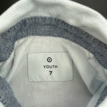 Load image into Gallery viewer, Boys Target, blue cotton long sleeve shirt, FUC, size 7,