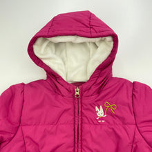 Load image into Gallery viewer, Girls aicoken, pink hooded jacket / coat, armpit to armpit: 31cm, FUC, size 0-1,