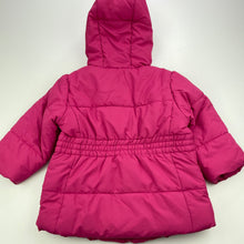 Load image into Gallery viewer, Girls aicoken, pink hooded jacket / coat, armpit to armpit: 31cm, FUC, size 0-1,