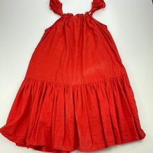 Load image into Gallery viewer, Girls Cotton On, orange casual summer dress, fade marks on back, FUC, size 6, L: 68cm
