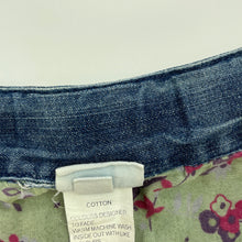 Load image into Gallery viewer, Girls Jack & Milly, cotton lined denim bubble skirt, adjustable, L: 35cm, GUC, size 8,