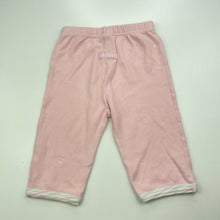 Load image into Gallery viewer, Girls Babybuds, pink cotton leggings / bottoms, elasticated, FUC, size 00,