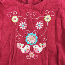 Load image into Gallery viewer, Girls Baby Baby, cute cotton corduroy embroidered party dress, GUC, size 0
