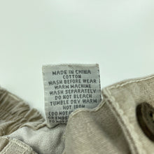 Load image into Gallery viewer, Boys Target, stone denim cargo shorts, elasticated, FUC, size 0,