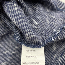 Load image into Gallery viewer, Girls Milkshake, navy stripe cotton long sleeve dress, GUC, size 8, L: 63cm