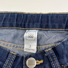 Load image into Gallery viewer, Boys Clothing & Co, dark denim jeans, adjustable, Inside leg: 54cm, EUC, size 7,